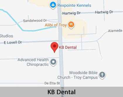 Map image for Options for Replacing Missing Teeth in Troy, MI