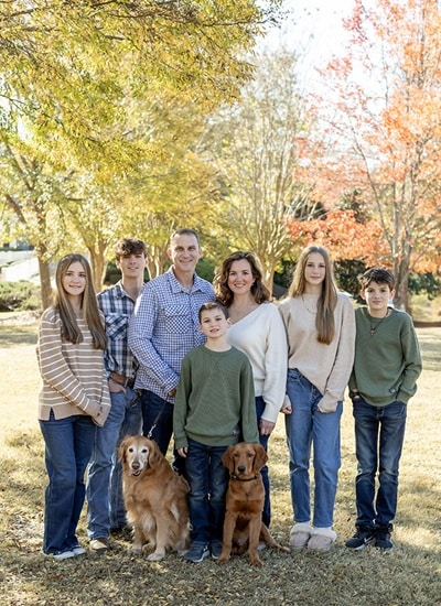 Dr. Mann with family